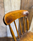 Antique Child’s Chair with Elm Seat – Nursery Book Display Plant Stand Chair B