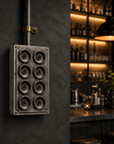 8 Gang 2 Way Toggle Light Switch | Cast Aluminium Surface Mounted