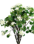 Pack of 6 x 60cm Flower Foliage Spray - White-0
