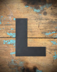 12" and 5" Black Fat Font Metal Letters.