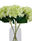 Lifelike oversized green hydrangea arrangement with hand-painted petals, perfect for home decor by sostter at brixbailey.com