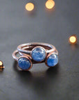 Blue Kyanite Ring – Electroformed Copper | Handmade by Blackbird & Sage