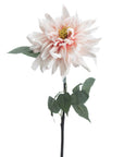 Soft pink artificial dahlia stem with lifelike petals, 70cm tall, for elegant home decor by sostter at brixbailey.com