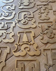 A-Z Rustic 5" or 12" Gold Metal Carnival Letters.
