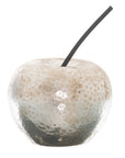 Charming Small Silver Apple Ornament | Elegant Decor