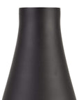 Black Glass Vase Tall Tapered Design