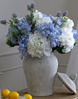 Elegant Bloomville Ginger Jar | Handcrafted Stone Decor