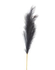 Soft grey artificial pampas grass stem, 120cm tall, for modern home decor and allergy-safe botanical styling by Sostter at brixbailey.com