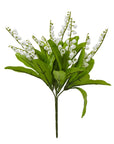 White Faux Lily of the Valley Flower Bouquet