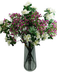 Pack of 6 x 60cm Flower Foliage Spray - White-2