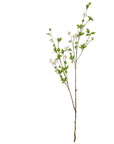 Lifelike mock orange spray with glossy green leaves and delicate white petals, 53-inch artificial floral decor by Sostter at brixbailey.com