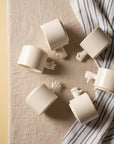 Gesture Ceramic Cups – Handmade Porcelain Coffee Cup(Thumb up down)