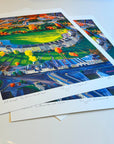 Premium Royal Crescent Bath Giclee Print, Luxury A2 Landscape Art, Hand Signed, Framed or Unframed, Michael Sutherland Artwork by Michael Sutherland Art at brixbailey.com