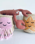 Pink Jellyfish Basket - Small