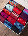 Ultimate Style Sock Box - 15 Pairs of Bamboo Socks