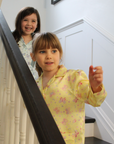 Amelie Lemonade Butterfly Girls Silk Pyjama Set
