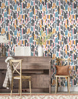 Colorful Abstract Dashes Wallpaper