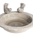 Stone Look Miniature Bird Bath