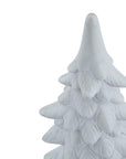 White Snowy Resin Fir Tree Decoration