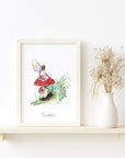 Toadstool Fairy Fine Art Print
