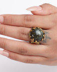Mystic Statement Rings – Turquoise & Labradorite Collection.