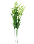 Pack of 6 x Artificial Flowers White Larkspur Artifical Stem 80cm-1