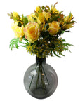 Pack of 6 x 80cm Artificial Yellow Rose Stem - 18 flowers-3