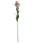Handcrafted white and pink Stargazer Lily silk stem, hyper-realistic artificial flower for home decor by sostter at brixbailey.com