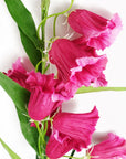 Pack of 6 x 100cm Trumpet Artificial Flower Stem Fuchsia Pink-3