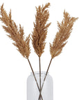 Taupe Faux Pampas Grass Stem for Stylish Interiors
