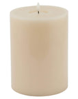 Elegant Melt Effect Taupe LED Wax Candle | Luxe Collection