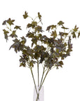 Lifelike autumn stem with amber and burgundy foliage, 38-inch artificial branch for seasonal decor by sostter at brixbailey.com