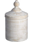 Vintage White Cannister for Kitchen Storage