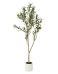 Artificial Olive Tree 150cm with White Pot