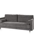 Grey Sofa with Deep Cushions and British Style
