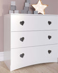 Julia White Chest of Drawers for Children