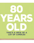 80 Years Old Birthday Card