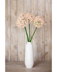 Pink Allium Stem Medium Floral Accent