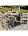 Beige Outdoor Four Seater Dining Set
