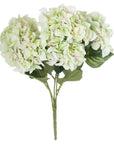 Green Hydrangea Bouquet Lifelike Floral Arrangement for Home Decor