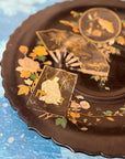 Antique 19th.C Papier-Mâché Lacquered Chinese Tray Plate Bowl / Chinoiserie C