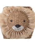 Lion storage basket, cute kids toy organizer, large woven laundry hamper for toys and books by Ella James at brixbailey.com