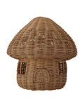 Luxury rattan toadstool fairy house, handcrafted dolls house with removable roof and opening door, best-selling decorative toy by Ella James at brixbailey.com