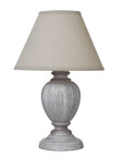 Fluted Urn Table Lamp with Linen Shade