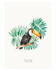 Colourful Toucan Art Print - Vibrant Hand-painted Design