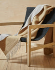 Dartmoor Reversible Pure New Wool Throw - Desert Brown