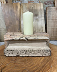 Rustic Church Candle Holder / Indian Pillar Base Holder / Farmhouse Decor Pink