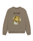 Comfy, Cozy, & Cute: The Long Haired Dachshund Oversized Sweatshirt"