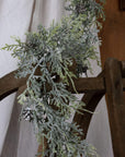 Frosted Pine Garland with Pinecones