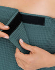 Cotton Waffle Sauna Wrap with Velcro Closure